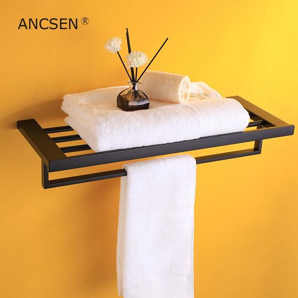 

towel racks 304 stainless steel black rack bathroom wall hanging bath accessories