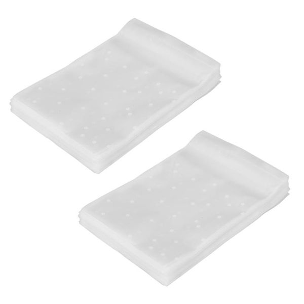 

gift wrap 200pcs frosted cute dots plastic pack candy cookie soap packaging bags cupcake wrapper self adhesive sample bag 7cm