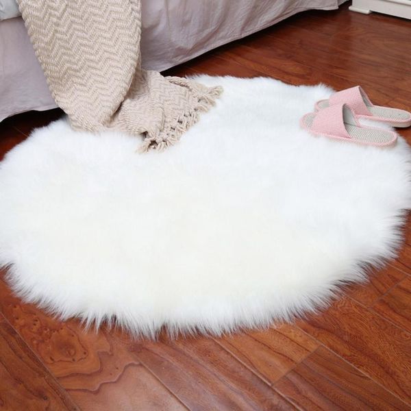 

carpets soft artificial sheepskin rug chair cover wool warm hairy carpet seat 6m17 drop