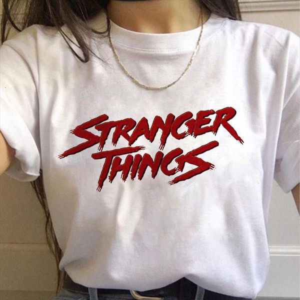 

stranger things upside down eleven women t shirt male graphic tee funny clothing harajuku streetwear, White