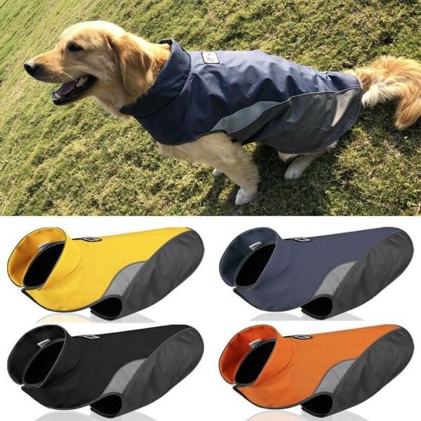 

fleece warm pet dog coat winter jacket clothes sweater waterproof apparel uk