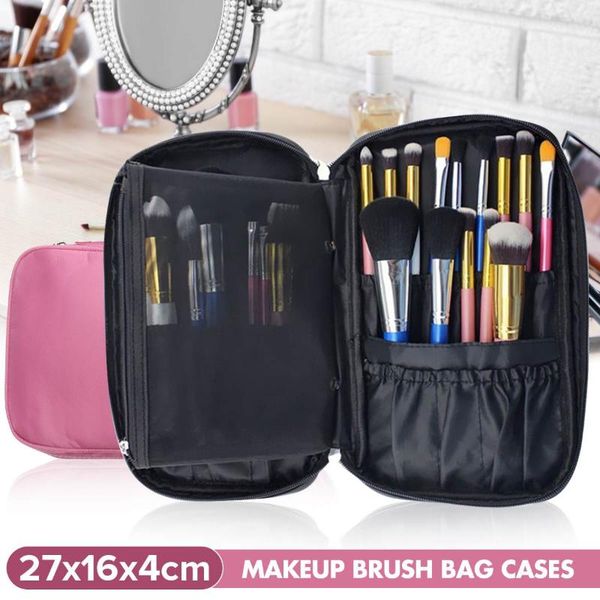 

cosmetic bags & cases 1 pcs make up brush organizer travel toiletry handbag storage case beauty tool pouch bag women professional makeup