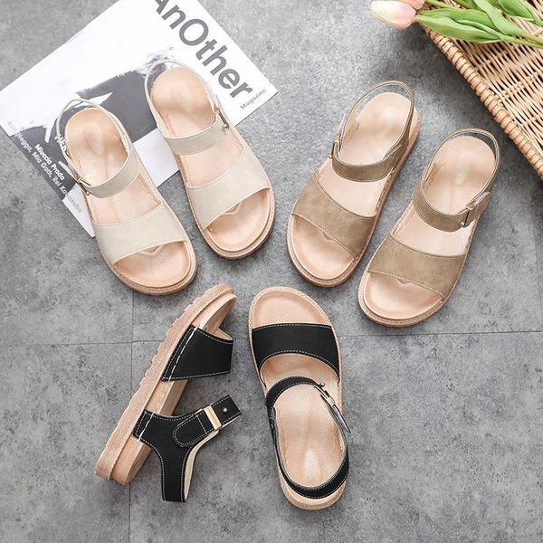 

sandals womens high heels flat open toe shoes clear sandal dress for women, Black