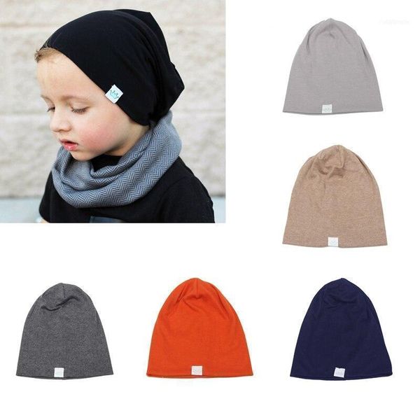 

caps & hats spring children hat solid color for boys cotton warm cap baby kids costume accessories1, Yellow
