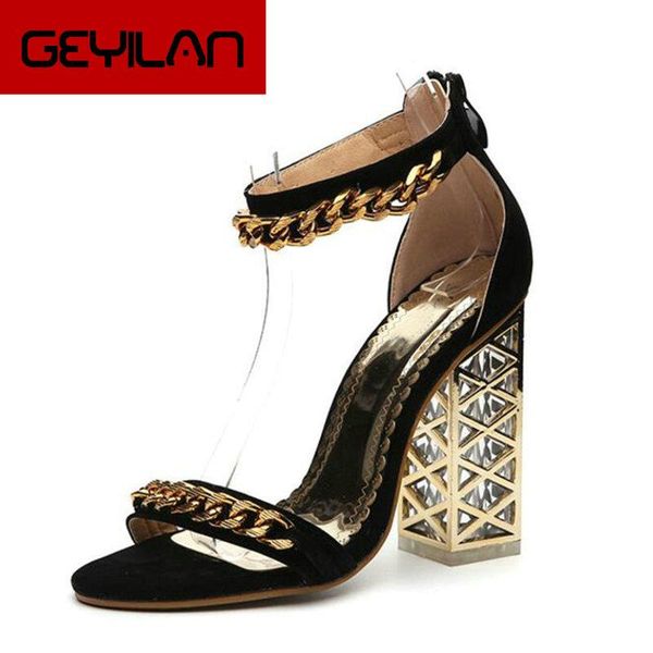 

high heel sandals women 2021 summer gladiator quality crystal shoes size 34-40 black red