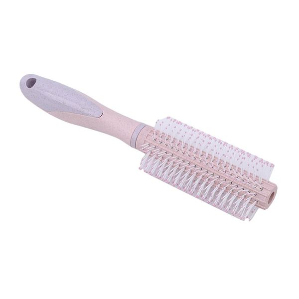 

multi-color wheat straw hair brush wavy beauty massage comb brushes, Silver