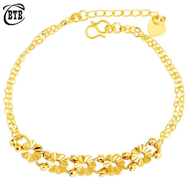 

link, chain arab luxury jewelry fashion lady charm bracelet islamic muslim plum blossom engagement holiday gift, Black