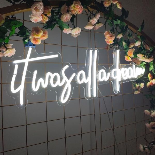 

other lighting bulbs & tubes custom led flex neon sign visual art bar pub club wall hanging flexible for decoration it was all a dream