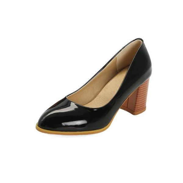 

dress shoes big size pointed high heels ladies women woman pumps, Black