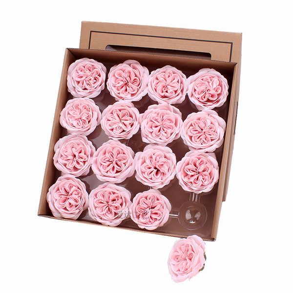 Розовое мыло цветок ароматизированный важный свадебный фестиваль подарок 16шт/набор для ванны