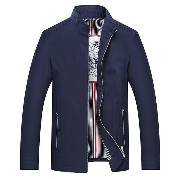 

men's jackets casual & business mens autumn 2021 stand collar anti-wrinkle jacket male brand clothes for husband/father plus size 4xl, Black;brown