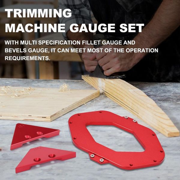 

woodworking trimming machine fillet gauge bevels aluminum alloy tools arc radius router table professional hand tool sets