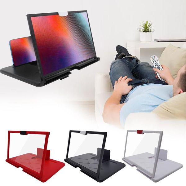 

folding magnifier universal 3d video stand bracket mobile enlarged screen for cell phone smartphone deskmounts & holders