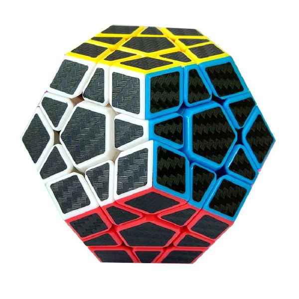 

ZCUBE 3x3 wumofang Carbon Fiber Sticker Magic Puzzle Cubo Magico Cube Brain Teaser Dodecahedron Professional Educational Toy