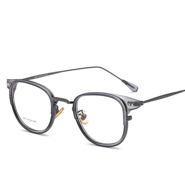 

fashion sunglasses frames vintage square glasses frame men women retro clear lens optical eyeglasses myopia prescription spectacles eyewear, Black
