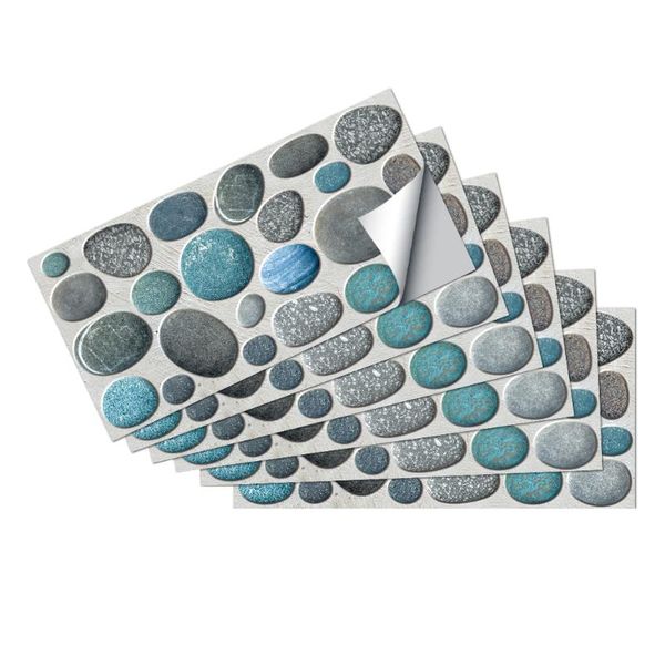 

wall stickers 6 sheets multi-purpose practical kitchen oilproof wallpaper