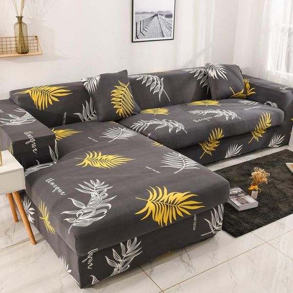 

chair covers 1pc leaf /flower sofa cover cotton elastic slipcovers corner towel couch for living room copridivano
