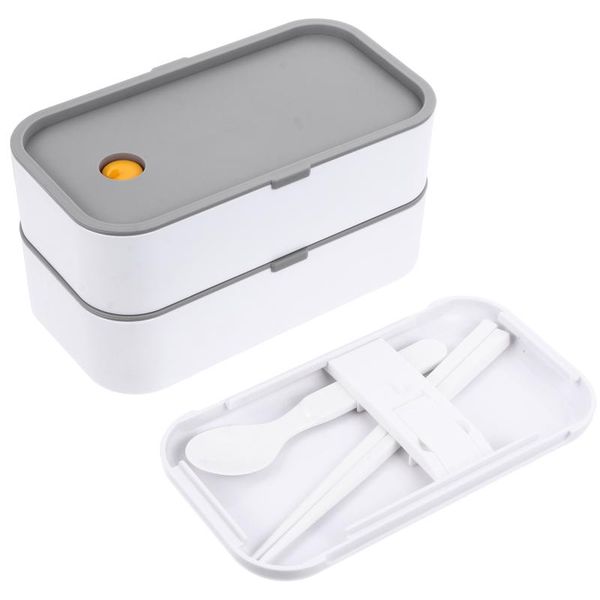 

dinnerware sets 1pc two layers stackable bento box lunch container for kids adults