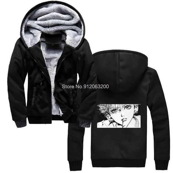 

men's hoodies & sweatshirts tvoe nana manga hoodie novelty ren honjo men winter thicken hooded sweatshirt streetwear, Black