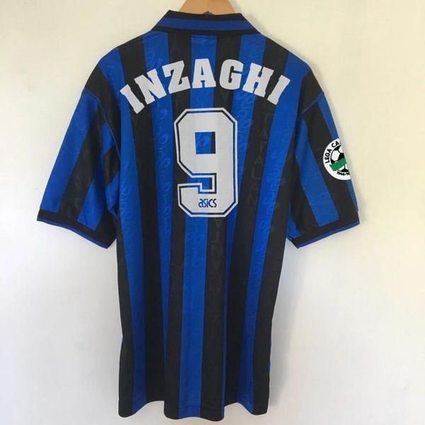 

retro atalanta 1996-97 soccer jerseys inzaghi lentini classic futbol vintage football camiseta shirt kit maillot maglia, Black;yellow