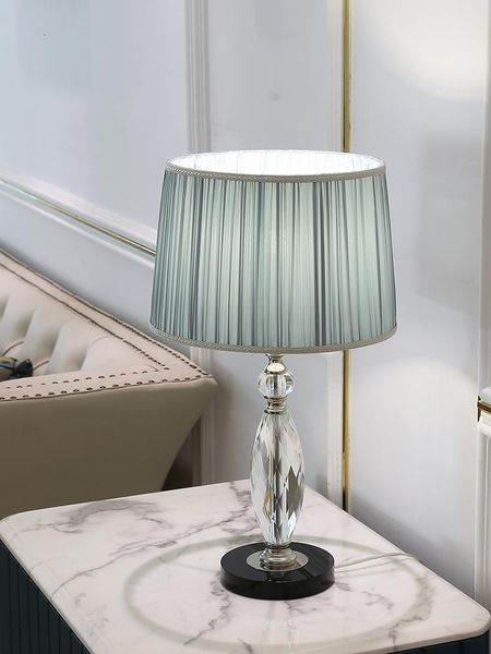 

table lamps fashion romantic warm crystal talbe lamp with remote control modern light fixtures art decor bedroom household bedside