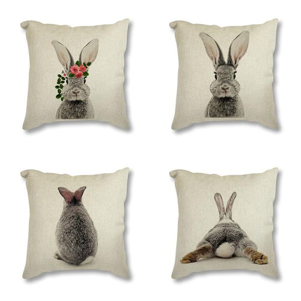 

animal deer flower crown nursery printed decorative cushion cover pillow case nordic sofa car decoration cushion/decorative