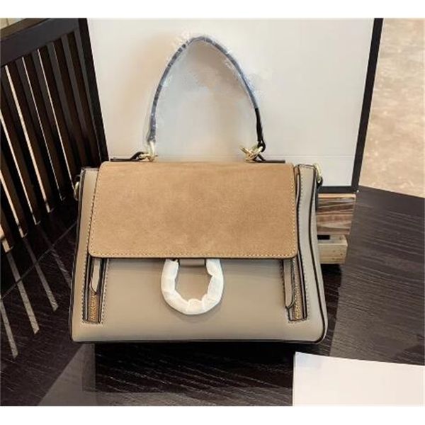 

classic suede handbag circle ring shoulder bags women flap chain crossbody bag lady handbags messenger purse