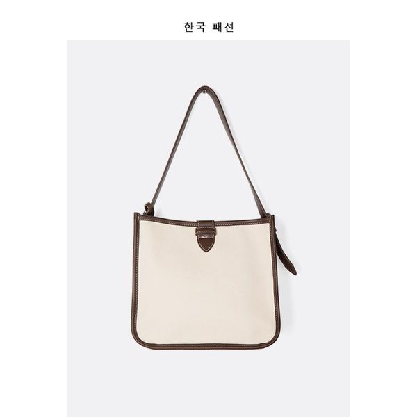 

evening bags bag women's korean version high-capacity canvas shoulder trend niche design handbag retro tote