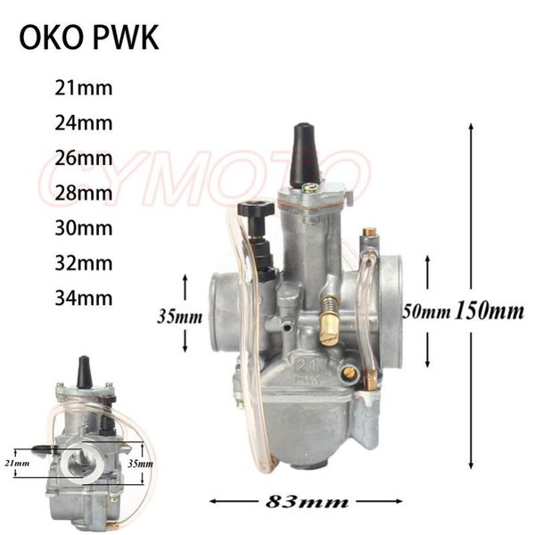 

motorcycle fuel system universal 2t 4tcarburetor koso oko carburador pwk 21 24 26 28 30 32 34mm with power jet for racing moto