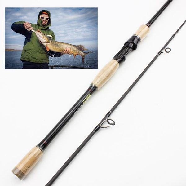 

boat fishing rods 2.4m 2.7m lure rod 4 sections m power weight 10-25g carbon fiber baitcasting travel wooden handle
