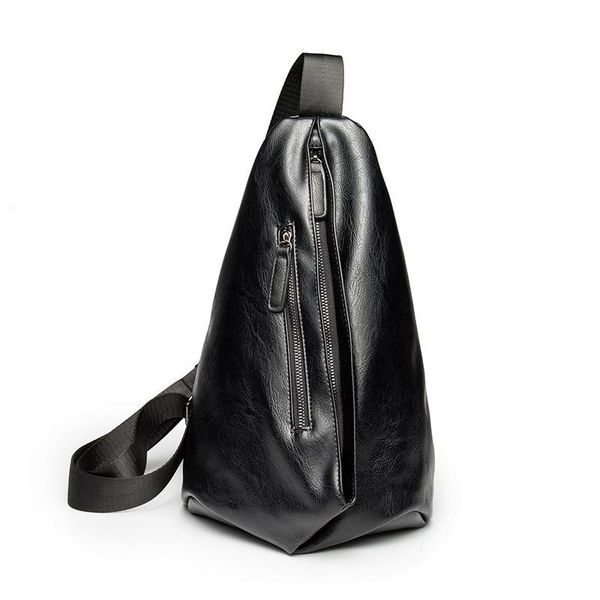 

waist bags retro chest bag waterproof single shouler micro fiber pu leather cross body sling vintage style big capacity