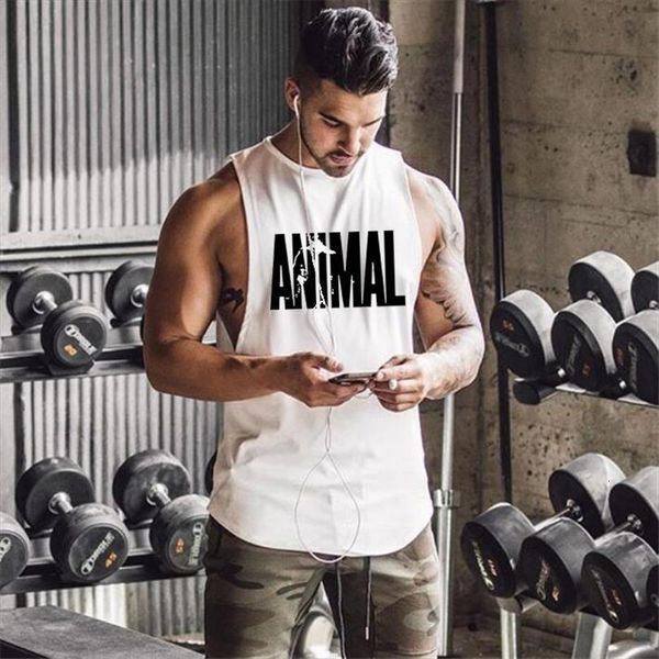 

brand tank fitness men sleeveless shirt clothing bodybuilding stringer breathable casual muscle jersey, White;black