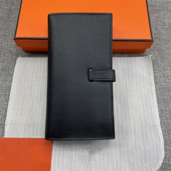 

genuine leather classic wallet fashion cartera portefeuille, Red;black