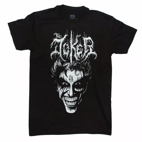 

dc comics joker heavy metal joker t shirt, White;black