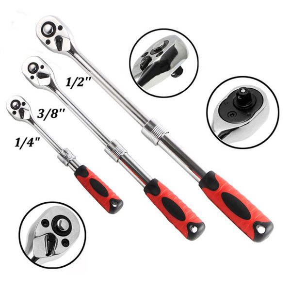 

jewii 1/4" 3/8'' 1/2'' torque wrench high automatic two-way ratchet for socket 72 teeth quick release professional