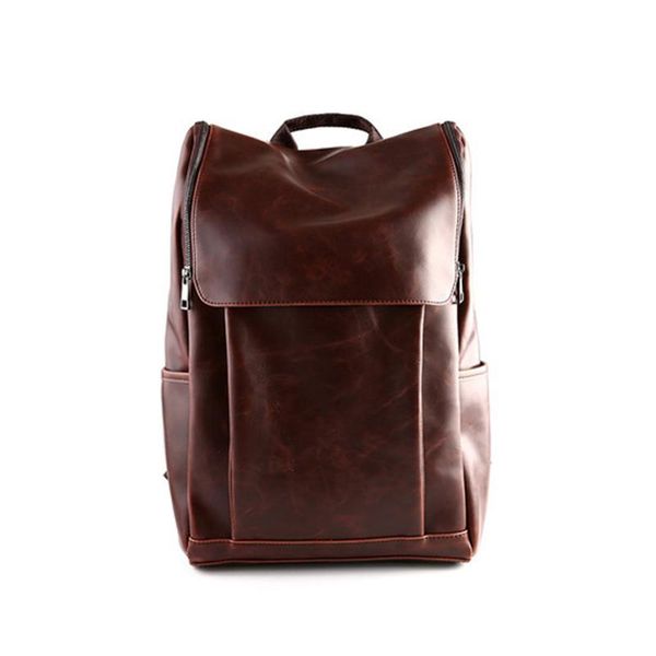 

backpack men's male bag lapnotebook backpacks men women travel bags thick leather for school portfolios teens
