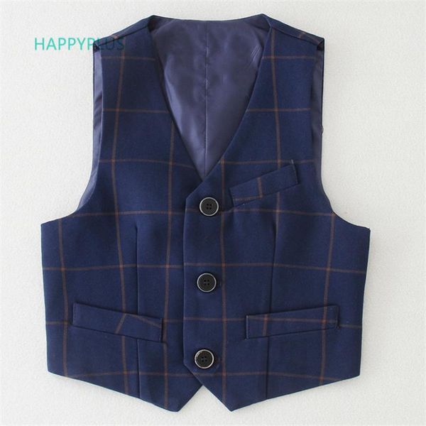 

waistcoat happyplus plaid kids vest for boys dark blue/black toddler boy formal wedding evening party spring fall carnival, Camo