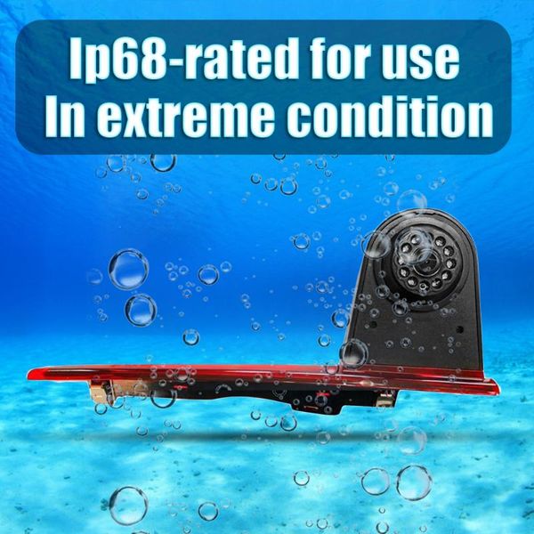 

emergency lights automobile exterior decoration parts 3rd brake light rear view camera ip68 waterproof for transit custom 12-15