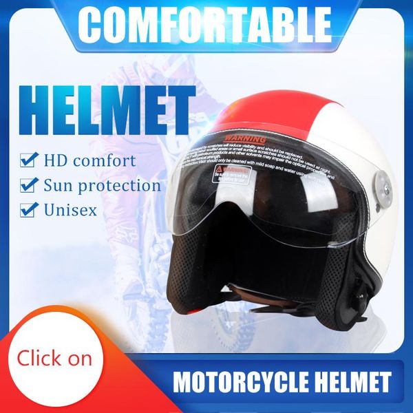 

motorcycle helmets vintage helmet open face half leather retro motocross moto motorbike with sun visor