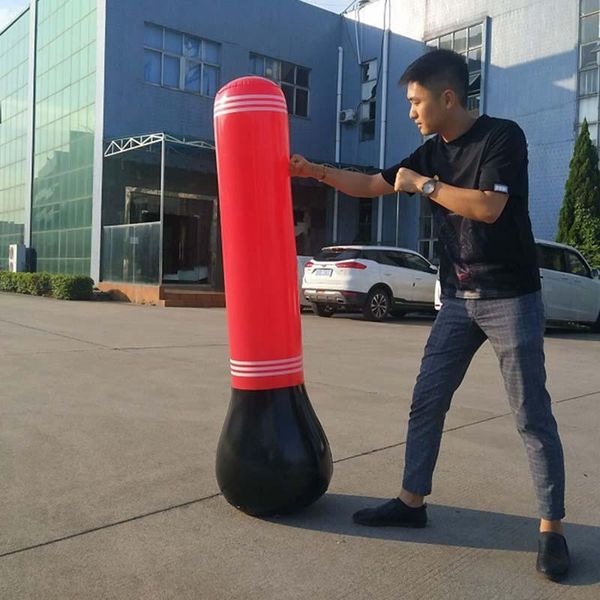 

sand bag inflatable punching tumbler training fitness kick fight for kids adult