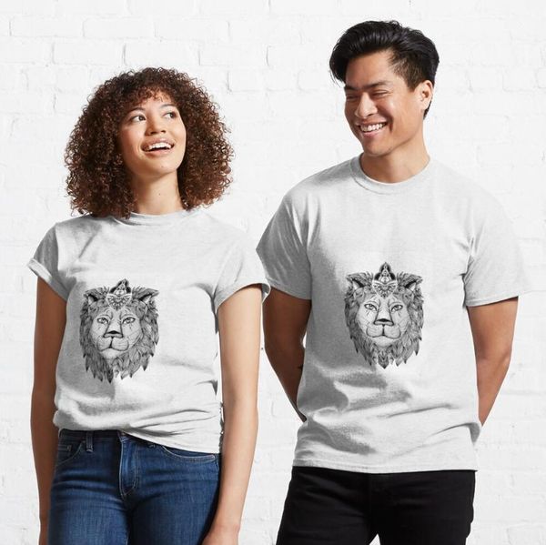 

women's t-shirt t shirt womenÂ mandala lion classic, White