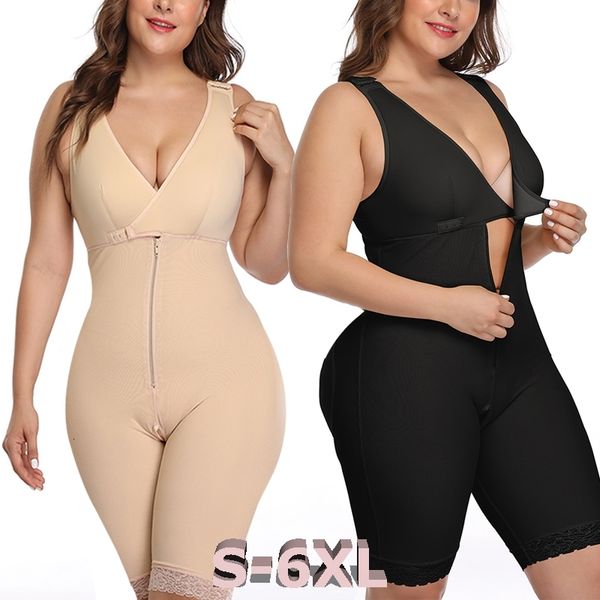 

omen full body shaper slimming underwear tummy control shapewear postpartum recovery butt lifter panties, Black;white