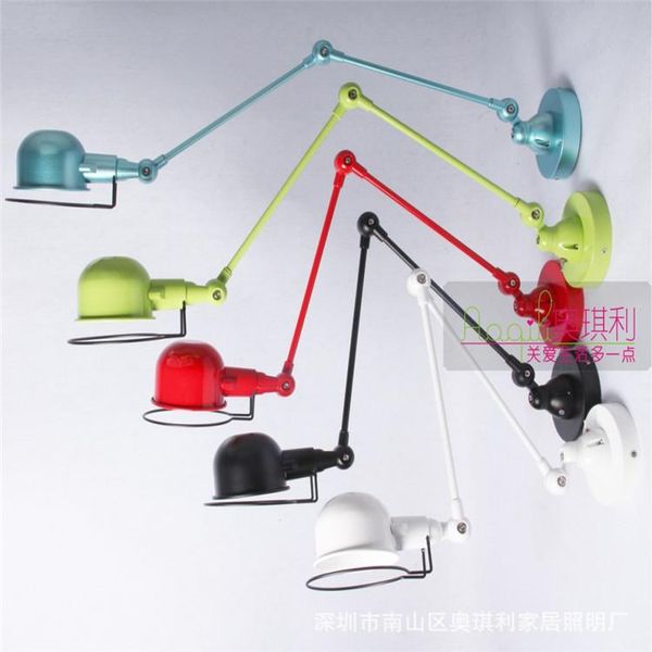 

wall lamp rh loft e14 led mechanical arm france jielde reminisced retractable double vintage,folding rod light