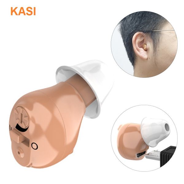 

2021 new rechargeable mini invisible cic hearing aid digital hearing aids for the elder in the ear sound amplifierscouts