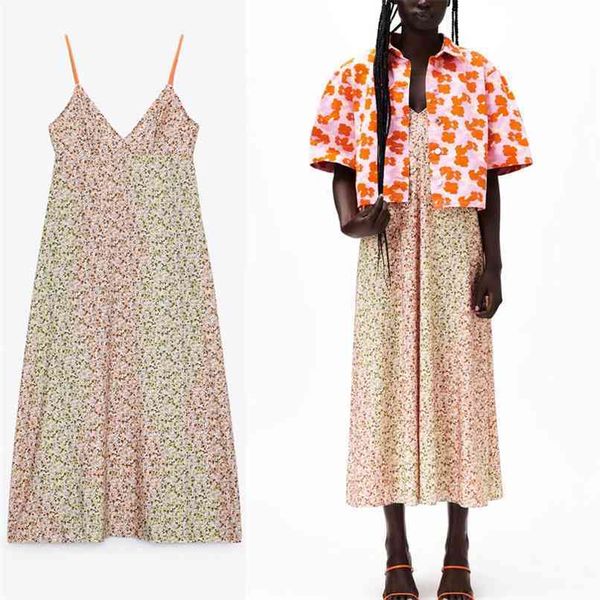 

women summer floral slip long dress sleeveless backless pink sundress fashion spaghetti straps pleated woman beach 210524, Black;gray