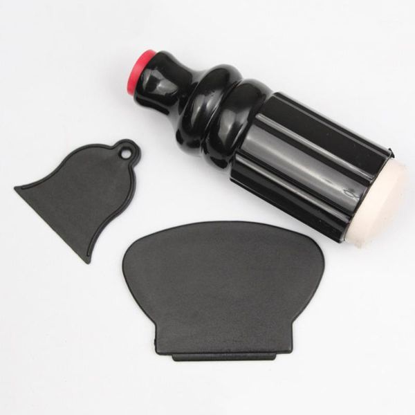 

3pcs double-head stamper +scraper nail stamp plates set art image manicure polish printingf tools1