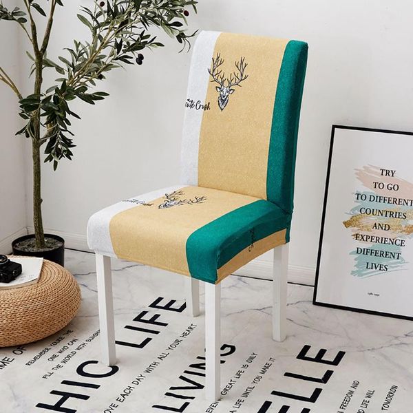 

dining chair covers elasticity removable protector seat slipcover 1 piece cover for wedding el banquet kitchen coverage