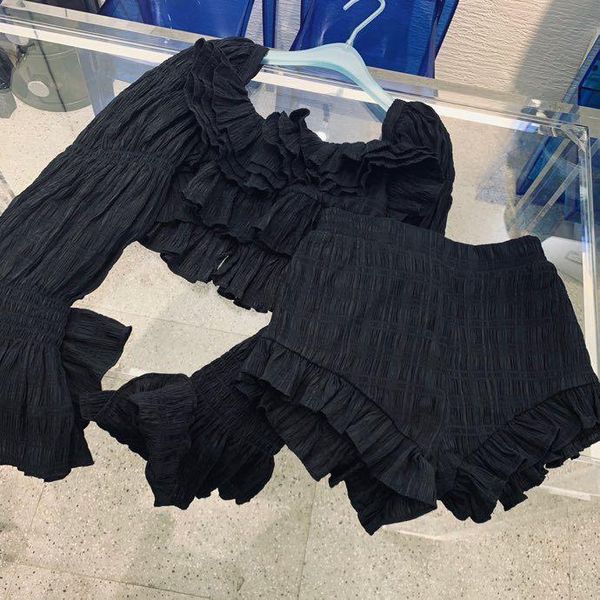 

women's tracksuits ik0397 fashion sets 2021 runway luxury european design party style clothing, Gray