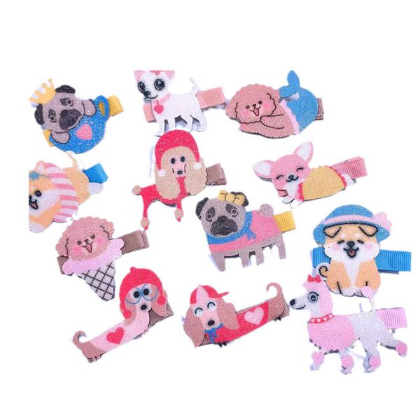 

girls hair accessories hairclips bb clip kids barrettes clips baby children accessory ornament cartoon b8808, Slivery;white