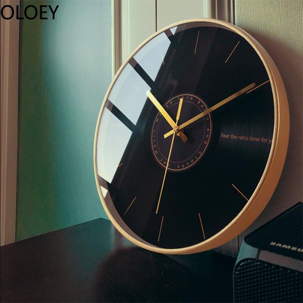 

wall clocks modern design nordic silent large clock metal kitchen living room bedroom home decor creative luxury watch
